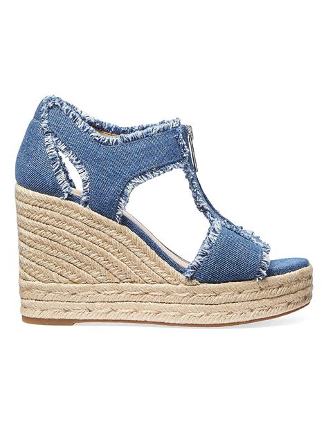 michael kors berkley wedge sandals|michael kors berkley denim sandals.